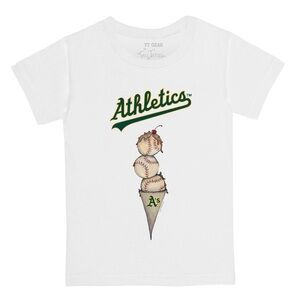 Tiny Turnip - Oakland A’s Athletics - Ice Cream Baseball T-Shirt